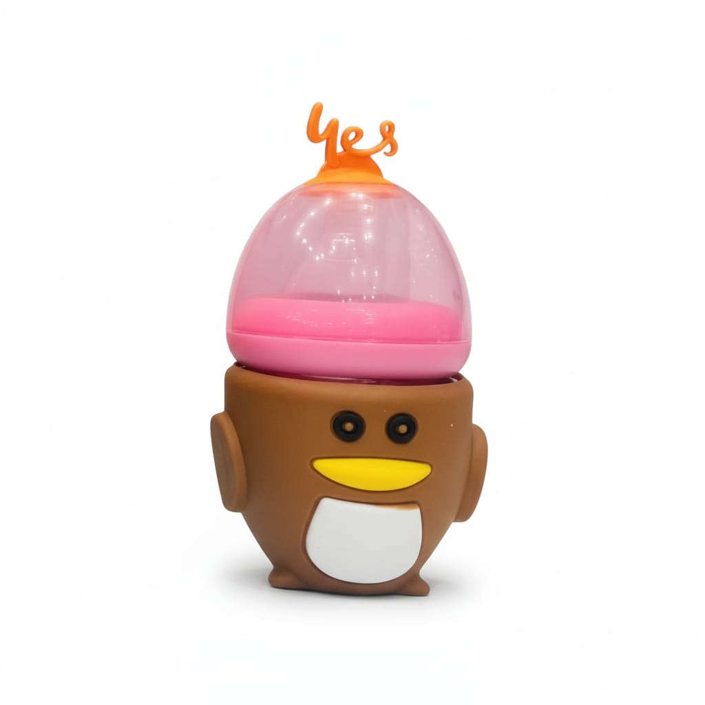 YES Baby Elite Penguin Shape 120ml (4oz) Glass Feeder | Baby Discovery