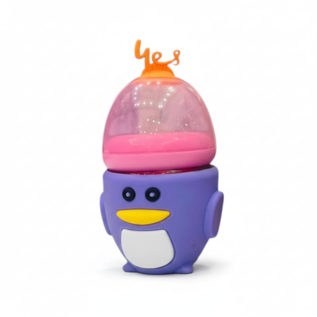 YES Baby Elite Penguin Shape 120ml (4oz) Glass Feeder | Baby Discovery