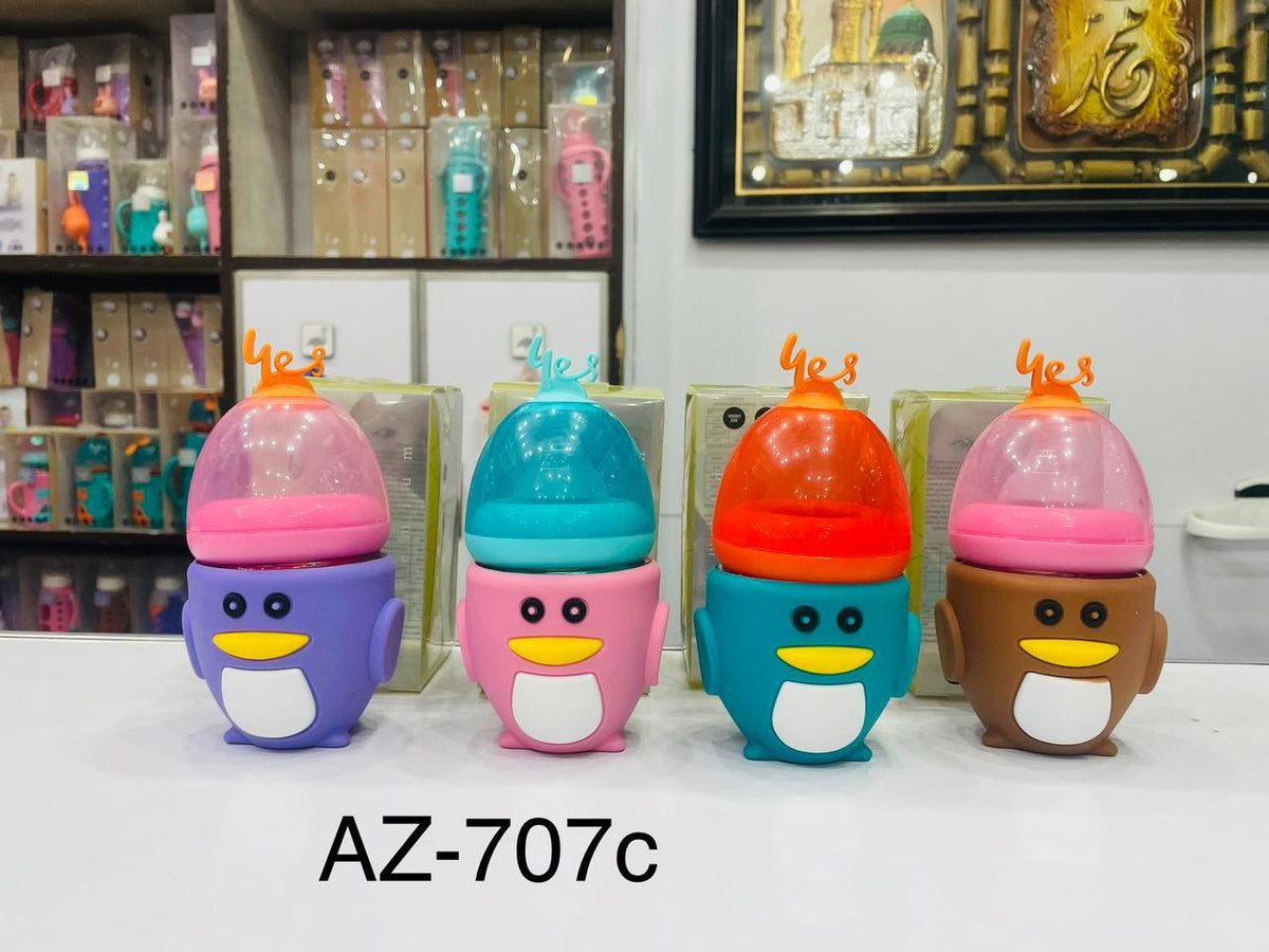 YES Baby Elite Penguin Shape 120ml (4oz) Glass Feeder | Baby Discovery
