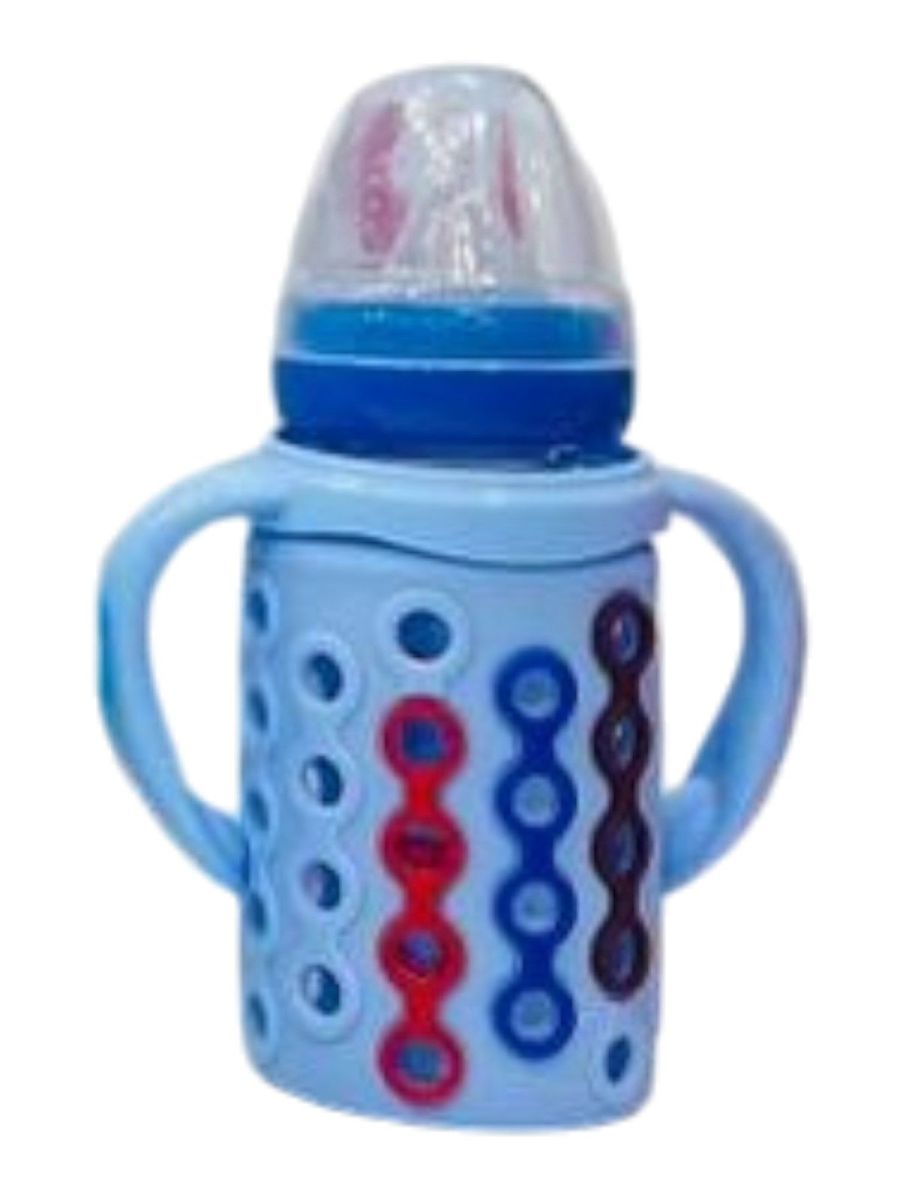 YES Baby Elite Silicone Sleeve 120ml (4oz) Glass Feeder | Baby Discovery