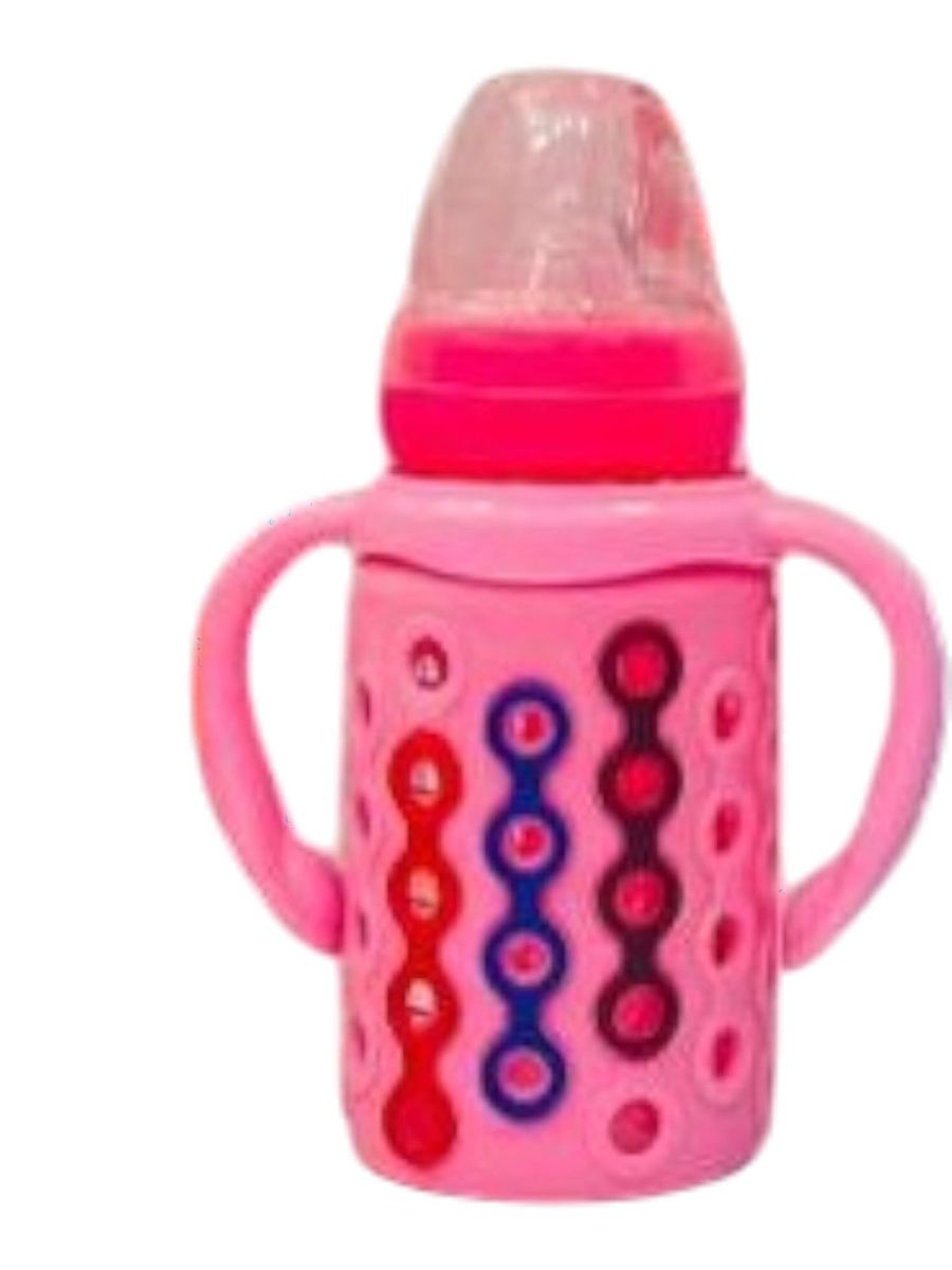 YES Baby Elite Silicone Sleeve 120ml (4oz) Glass Feeder | Baby Discovery
