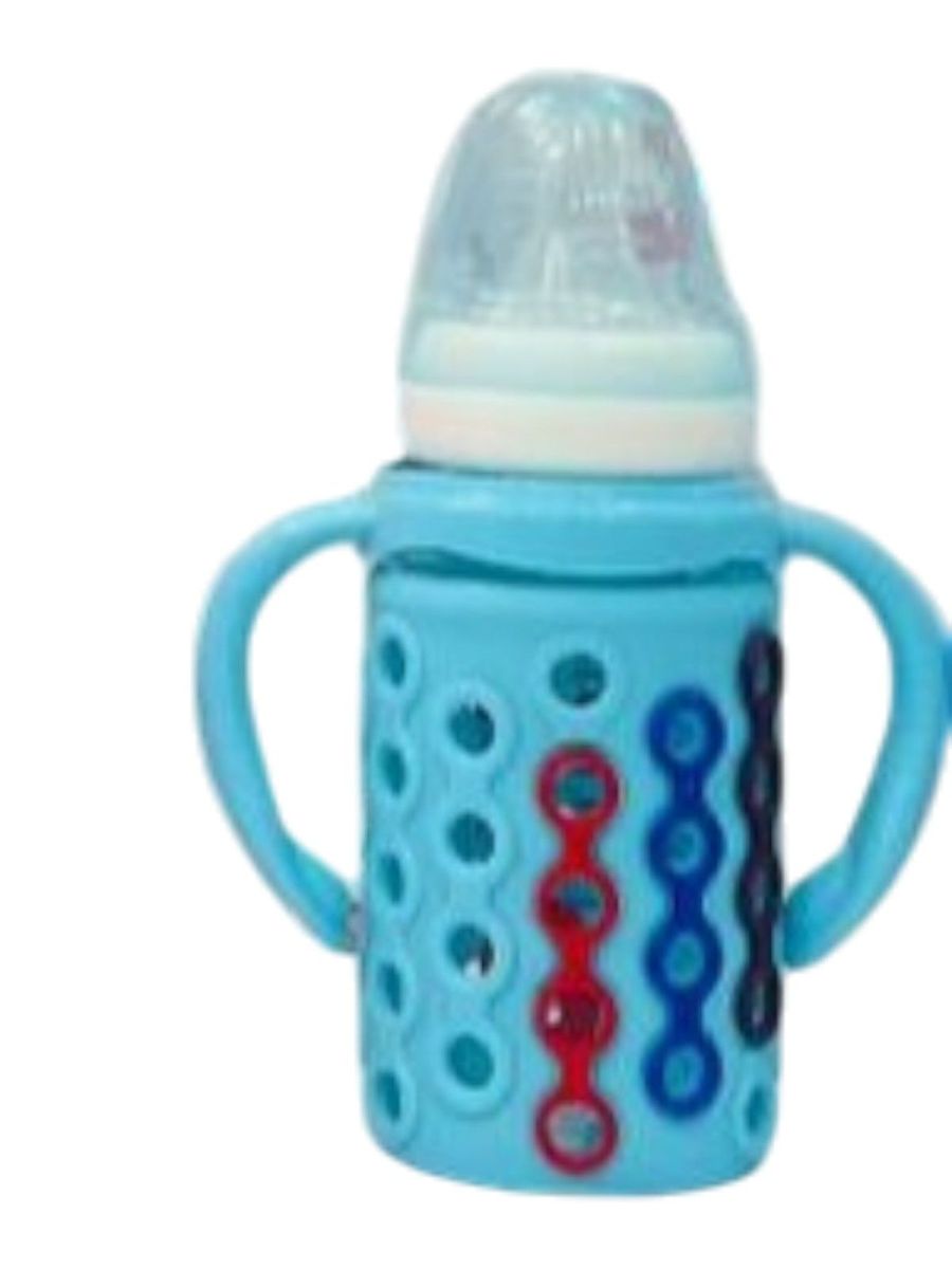 YES Baby Elite Silicone Sleeve 120ml (4oz) Glass Feeder | Baby Discovery