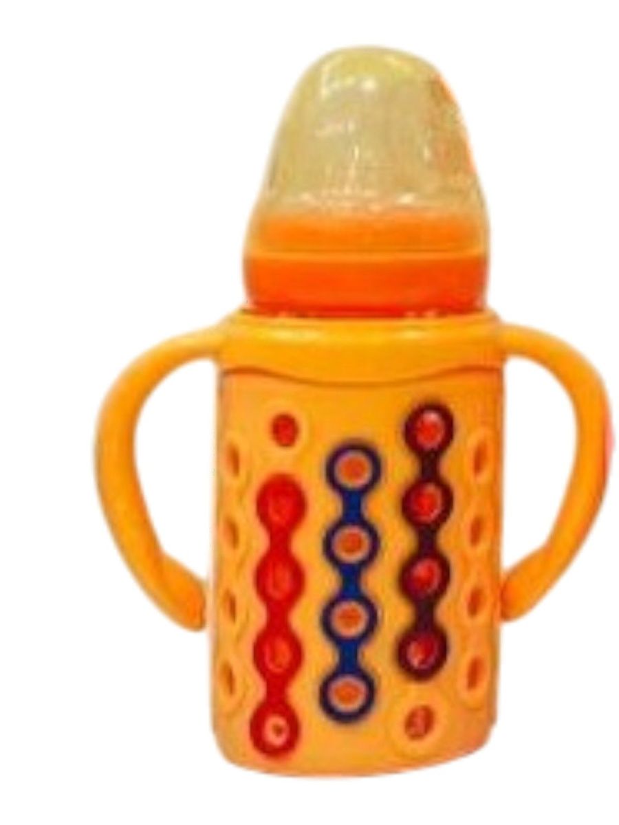 YES Baby Elite Silicone Sleeve 120ml (4oz) Glass Feeder | Baby Discovery