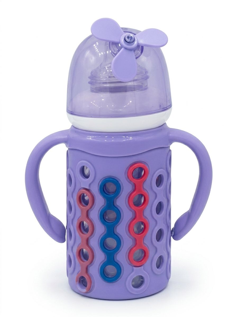 YES Baby Elite Plane Silicone Sleeve 120ml (4oz) Glass Feeder | Baby Discovery