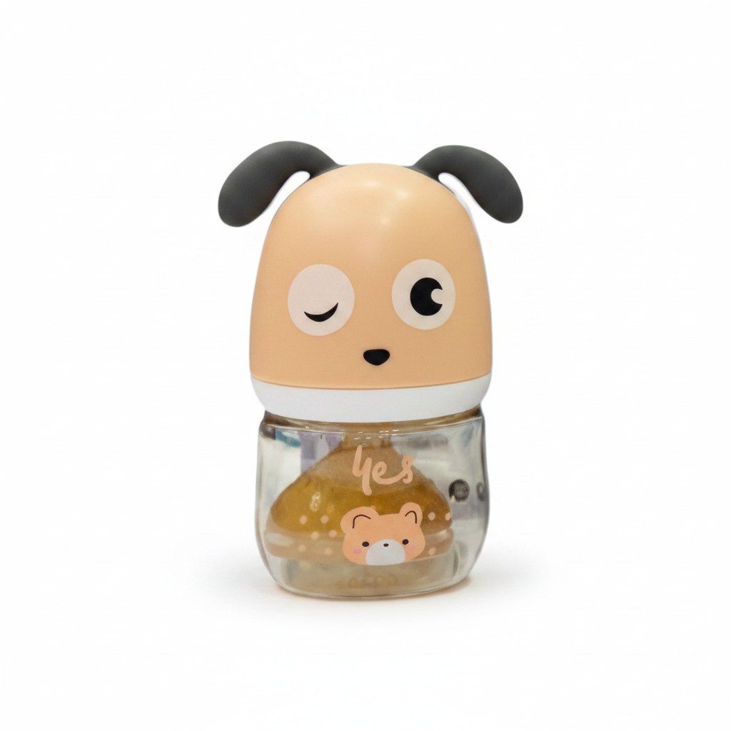 YES Baby Elite Puppy 90ml PPSU Feeder - Peach