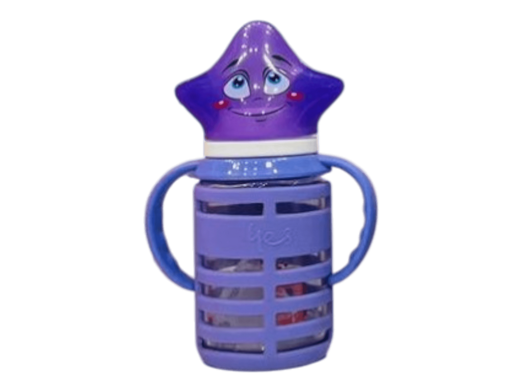 YES Baby Elite Star Shape Cap Series 120ml (4oz) Glass Feeder | Baby Discovery