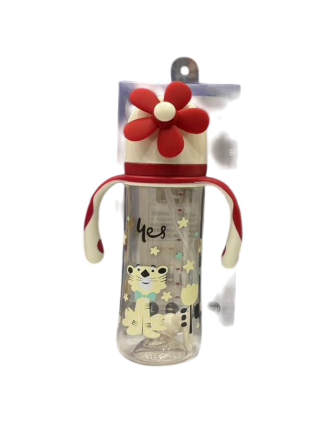 YES Baby Elite Tiger 300ml (10oz) PPSU Straw Feeder | Baby Discovery