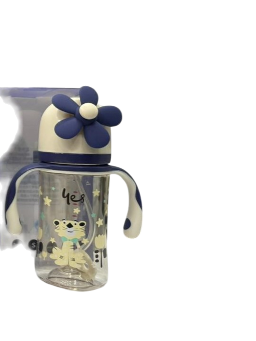 YES Baby Elite Tiger 240ml (8oz) PPSU Straw Feeder | Baby Discovery