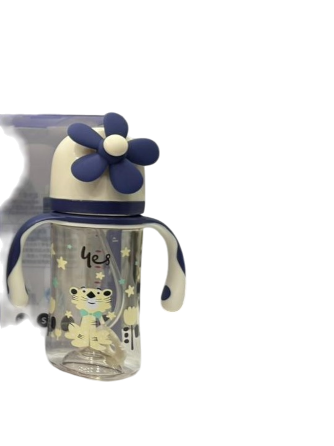 YES Baby Elite Tiger 240ml (8oz) PPSU Straw Feeder | Baby Discovery