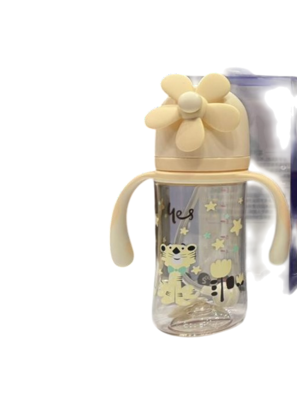 YES Baby Elite Tiger 240ml (8oz) PPSU Straw Feeder | Baby Discovery