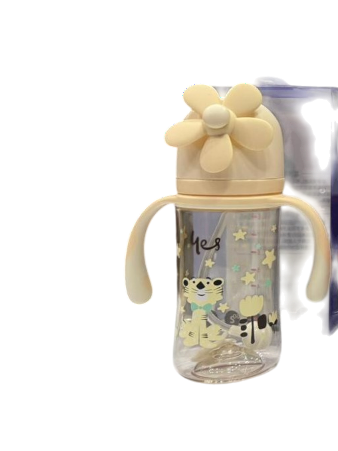 YES Baby Elite Tiger 240ml (8oz) PPSU Straw Feeder | Baby Discovery