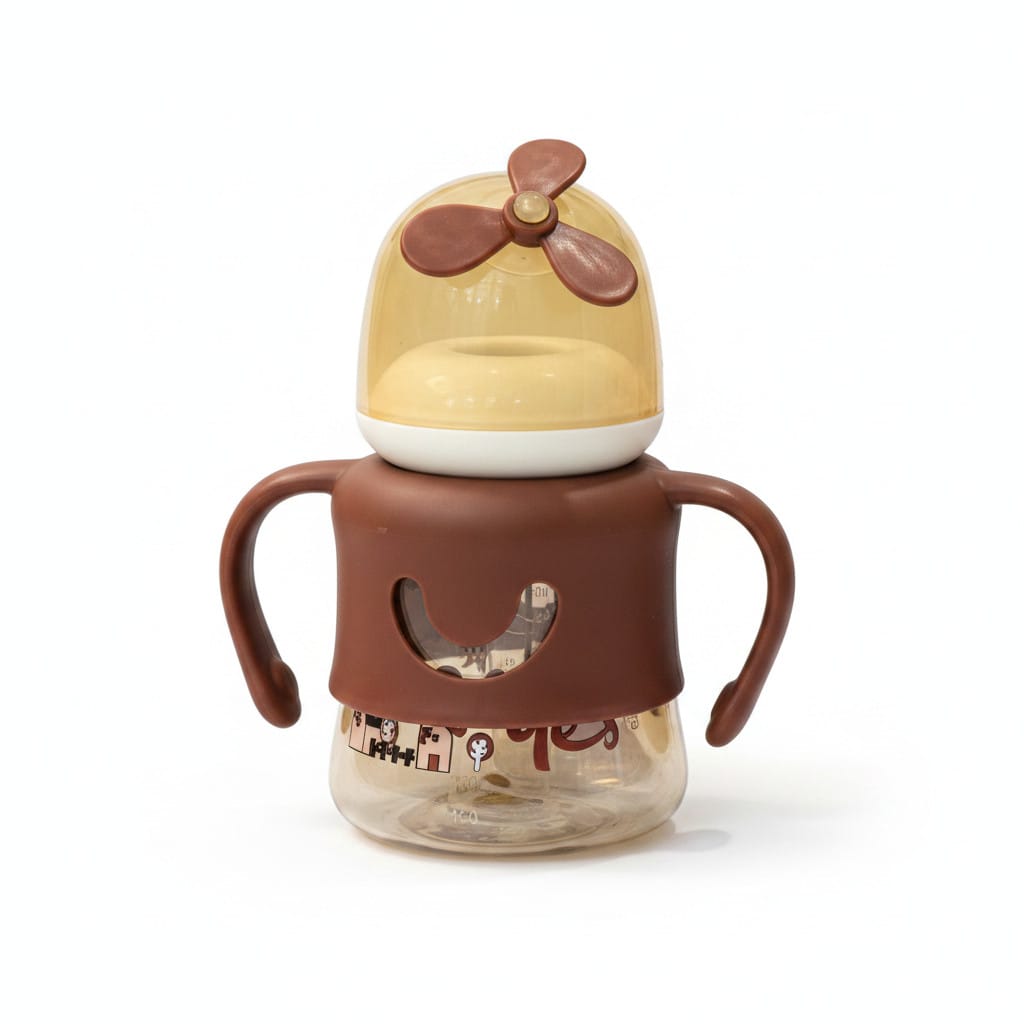 YES Baby Elite Fan-Themed Safety Cap 180ml (6oz) PPSU Feeder | Baby Discovery