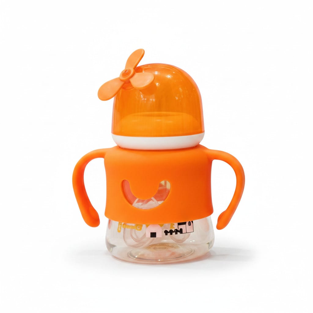 YES Baby Elite Fan-Themed Safety Cap 180ml (6oz) PPSU Feeder | Baby Discovery