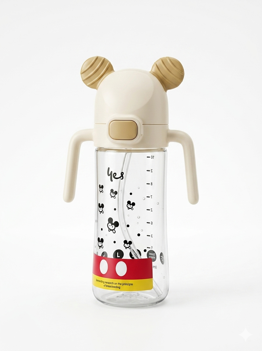 YES Baby Mickey Mouse 300ml (10oz) PPSU Straw Feeder | Baby Discovery