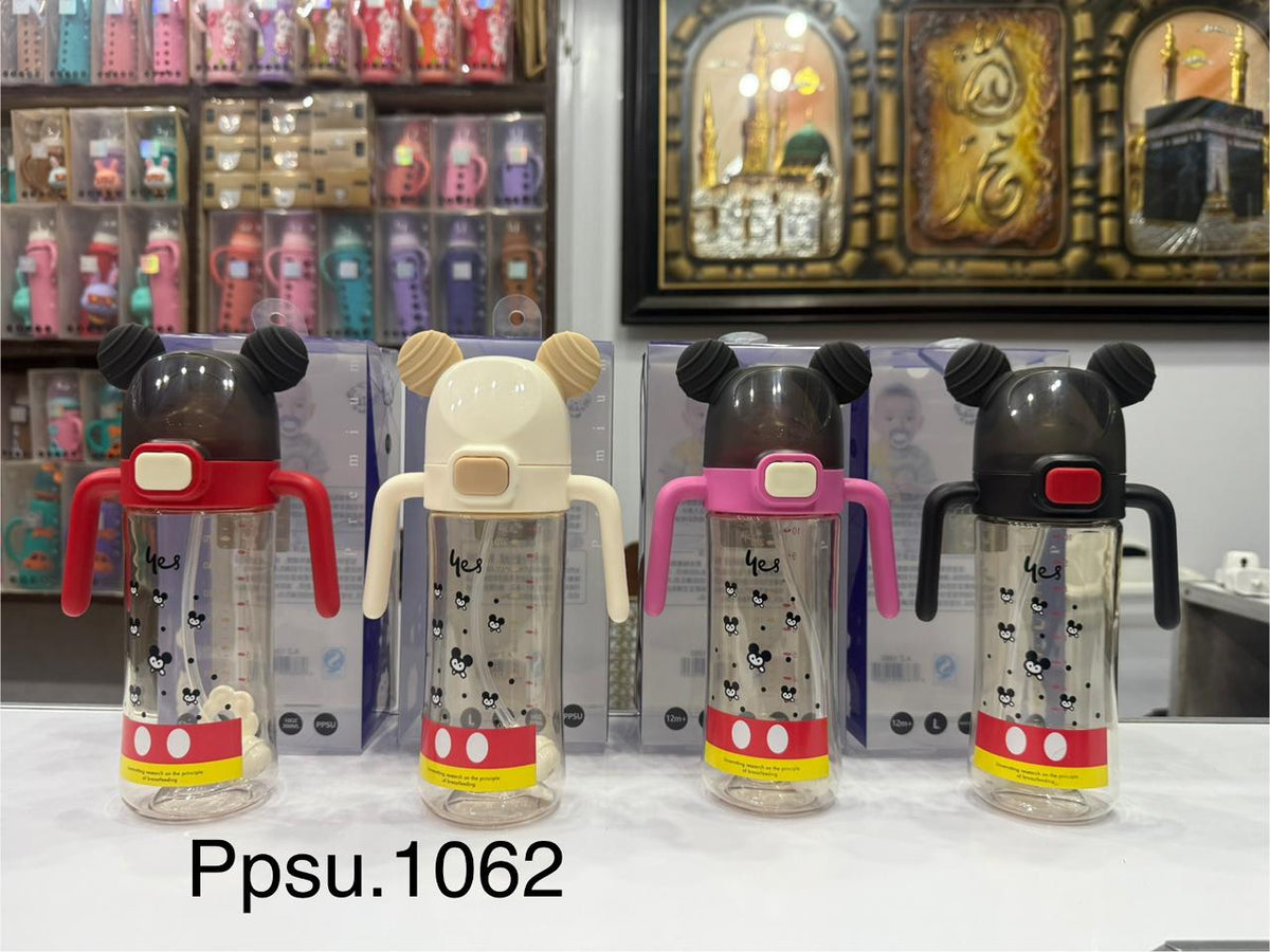 YES Baby Mickey Mouse 300ml (10oz) PPSU Straw Feeder | Baby Discovery