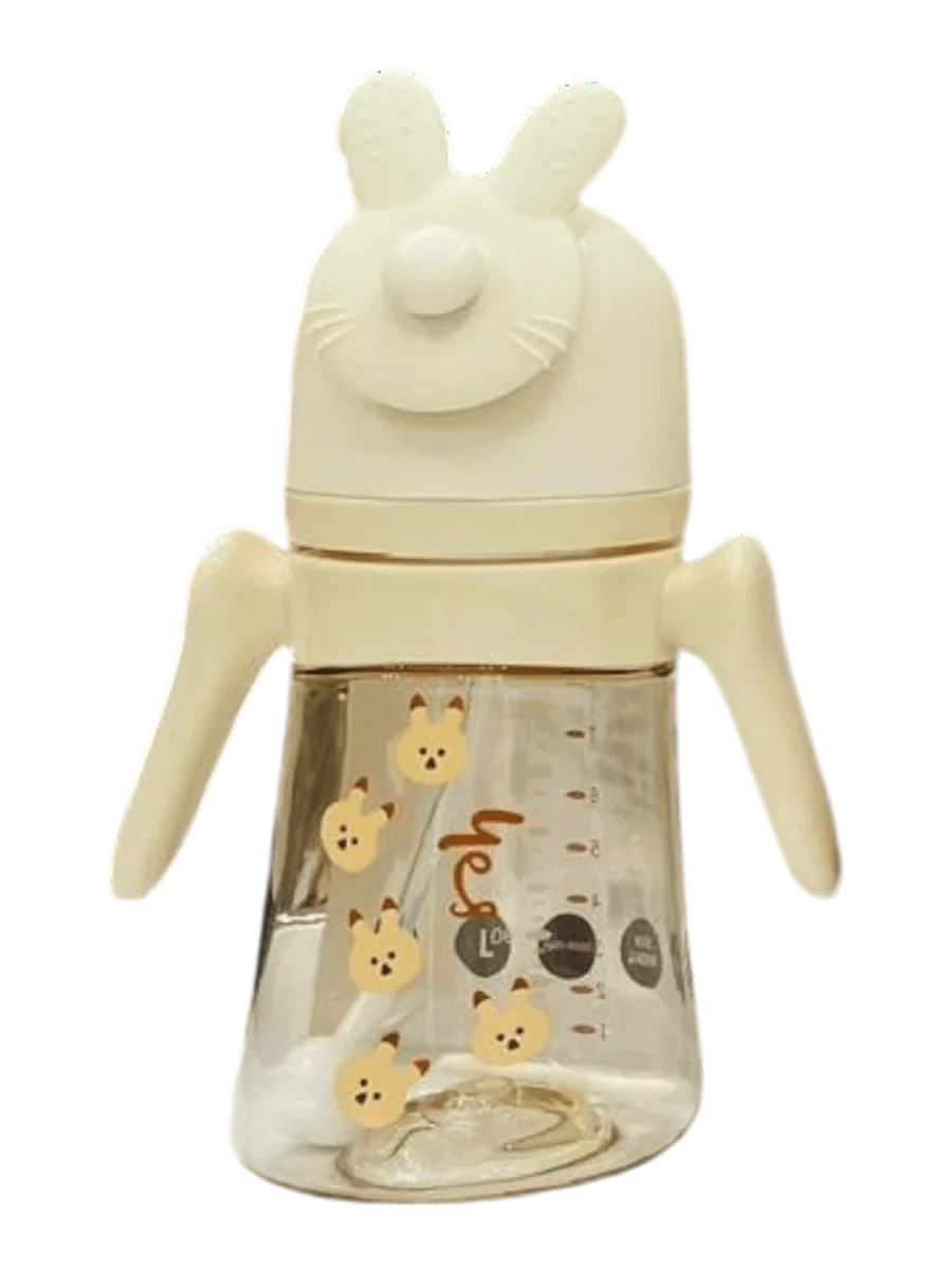 YES Baby Premium 360° Rotating Interactive Character Cap 240ml (8oz) PPSU Feeder | Baby Discovery