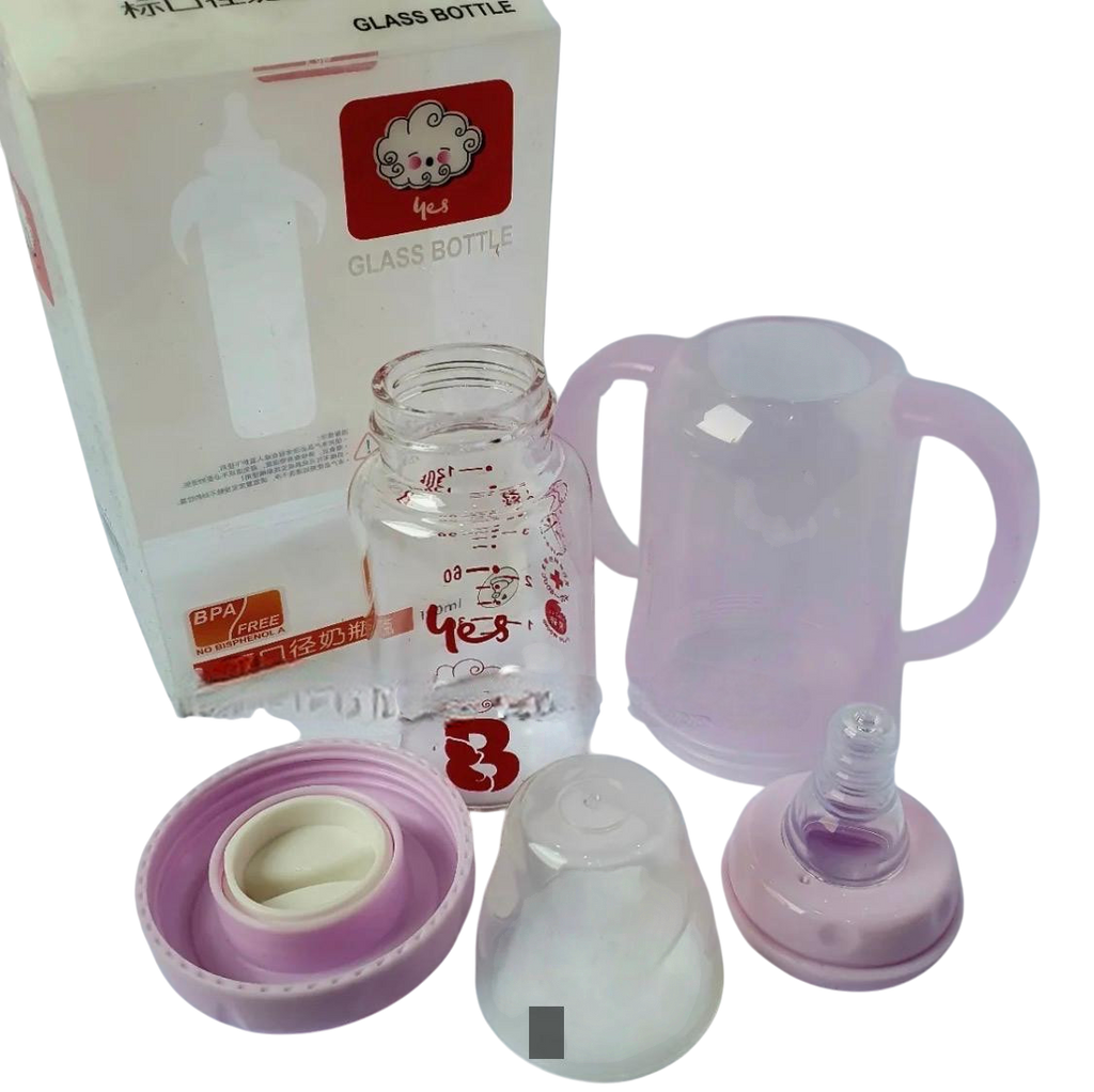 YES Baby Premium Finest 120ml (4oz) Glass Feeder | Baby Discovery