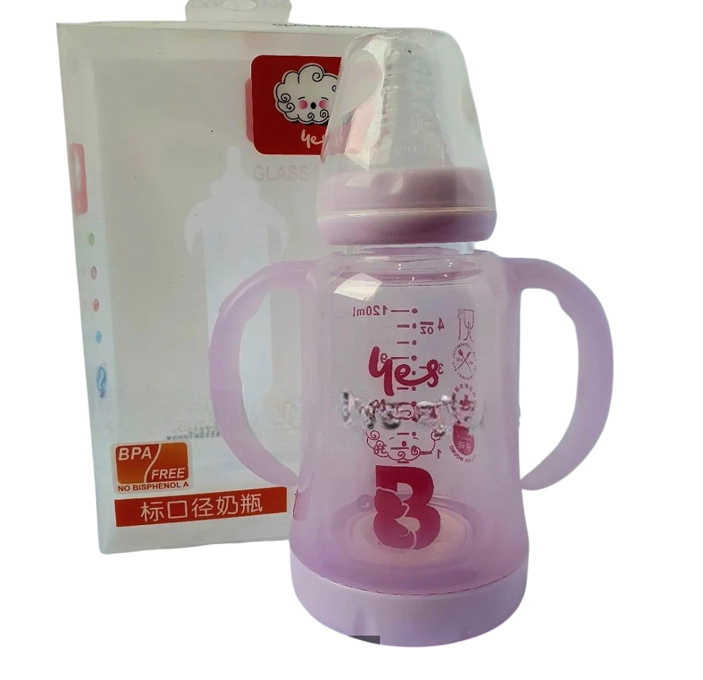 YES Baby Premium Finest 120ml (4oz) Glass Feeder | Baby Discovery