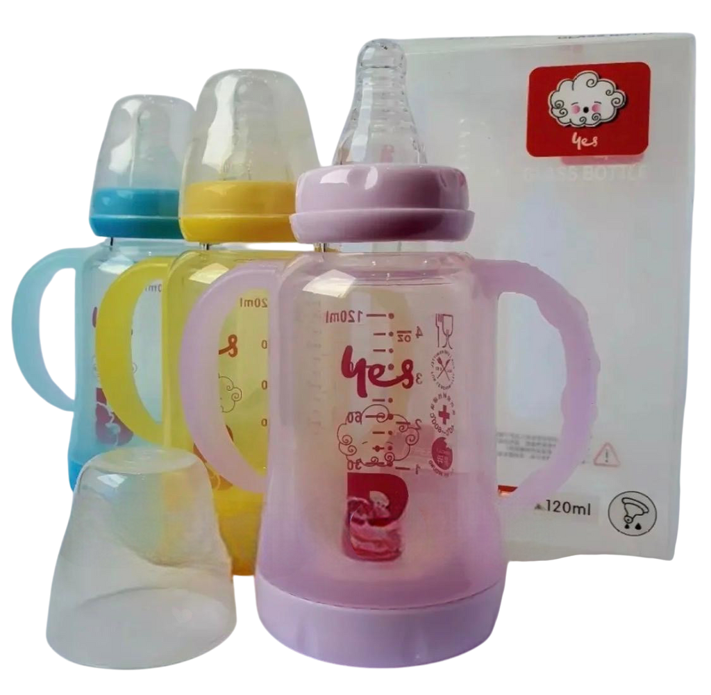 YES Baby Premium Finest 120ml (4oz) Glass Feeder | Baby Discovery