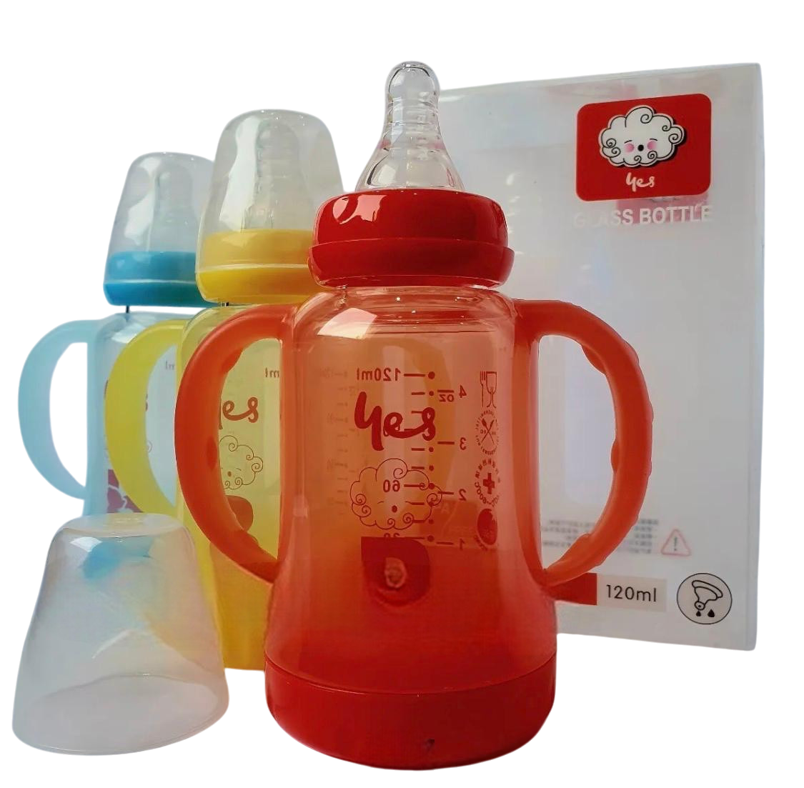 YES Baby Premium Finest 120ml (4oz) Glass Feeder | Baby Discovery