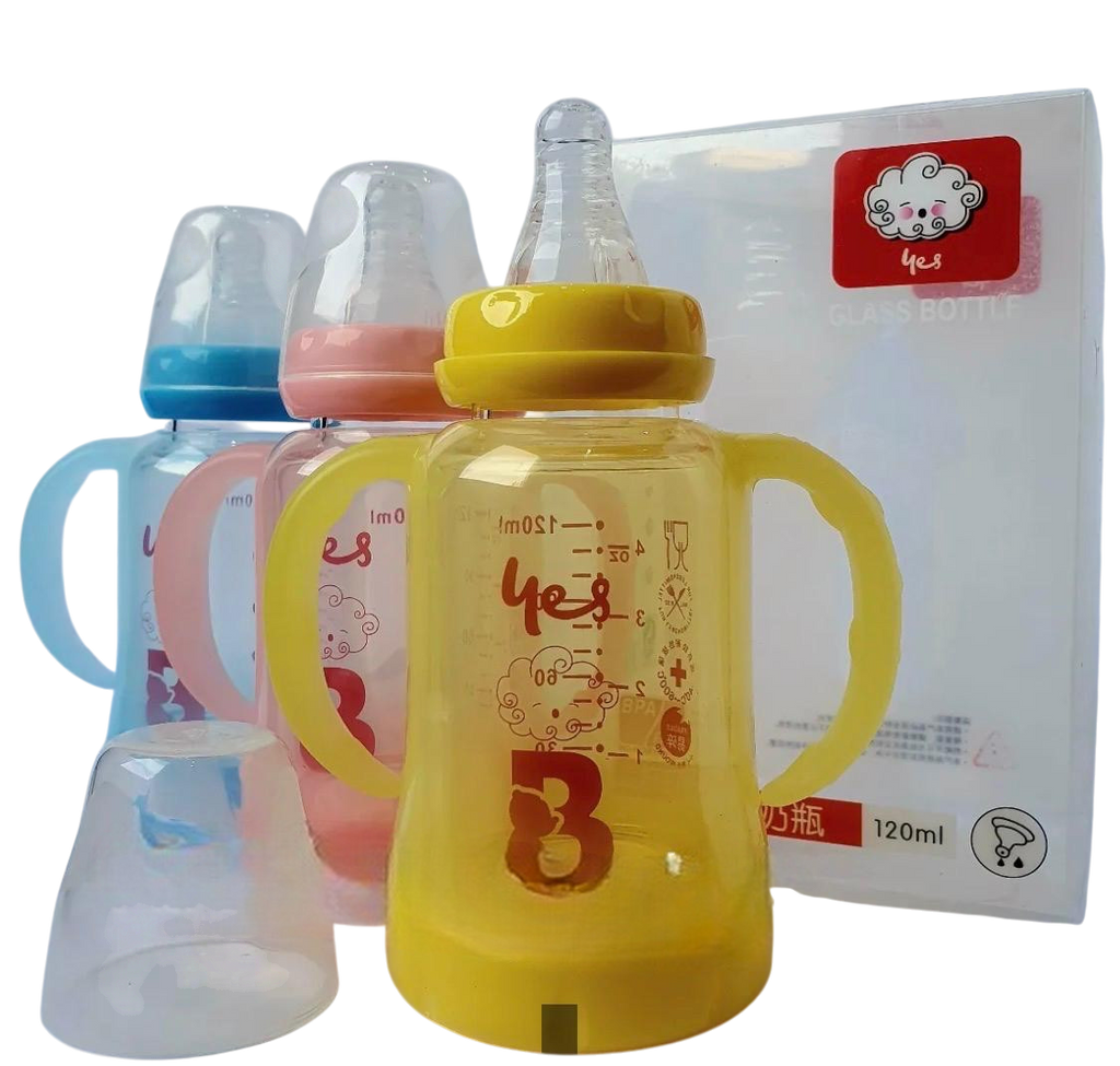 YES Baby Premium Finest 120ml (4oz) Glass Feeder | Baby Discovery