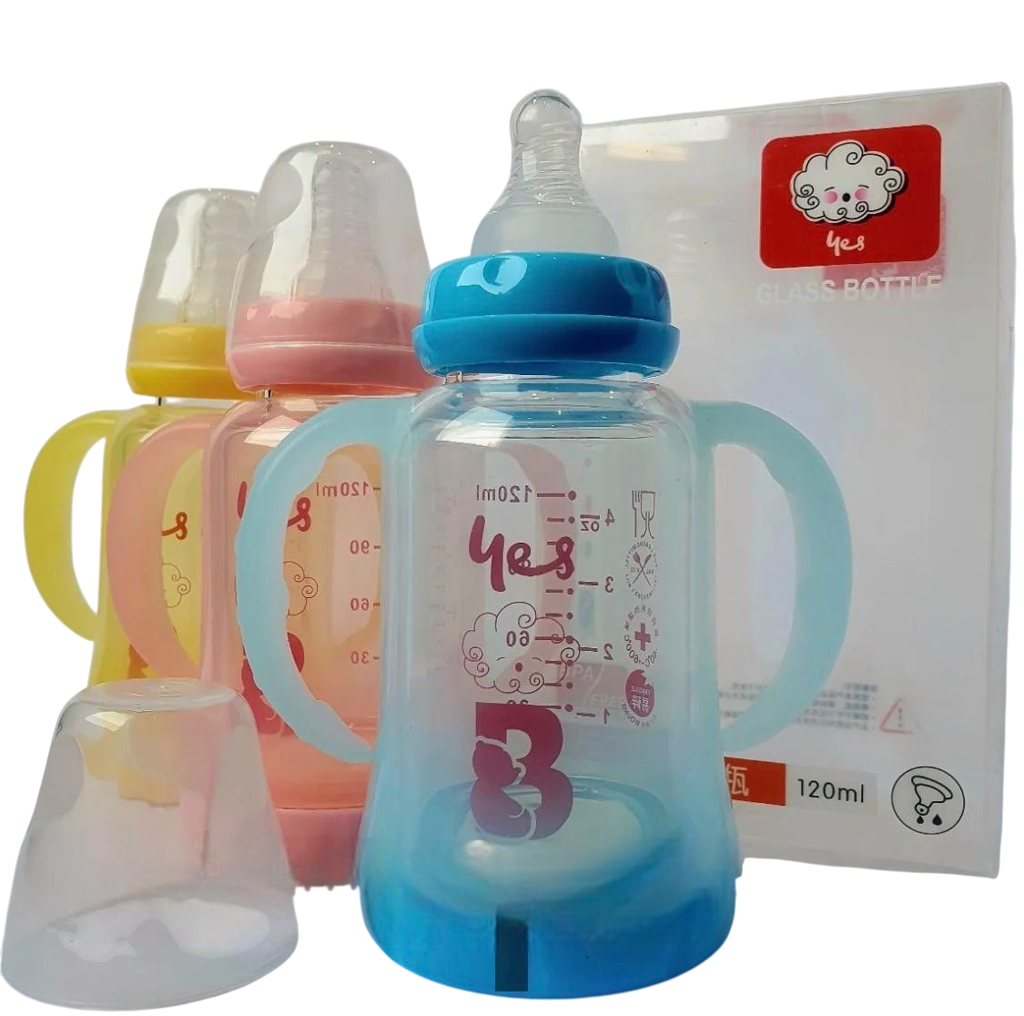 YES Baby Premium Finest 120ml (4oz) Glass Feeder | Baby Discovery