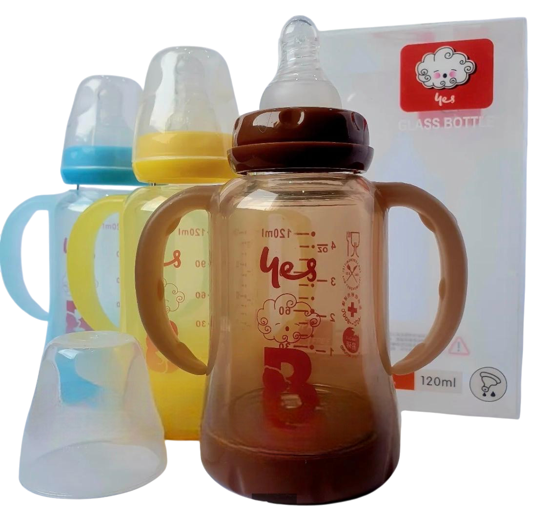 YES Baby Premium Finest 120ml (4oz) Glass Feeder | Baby Discovery