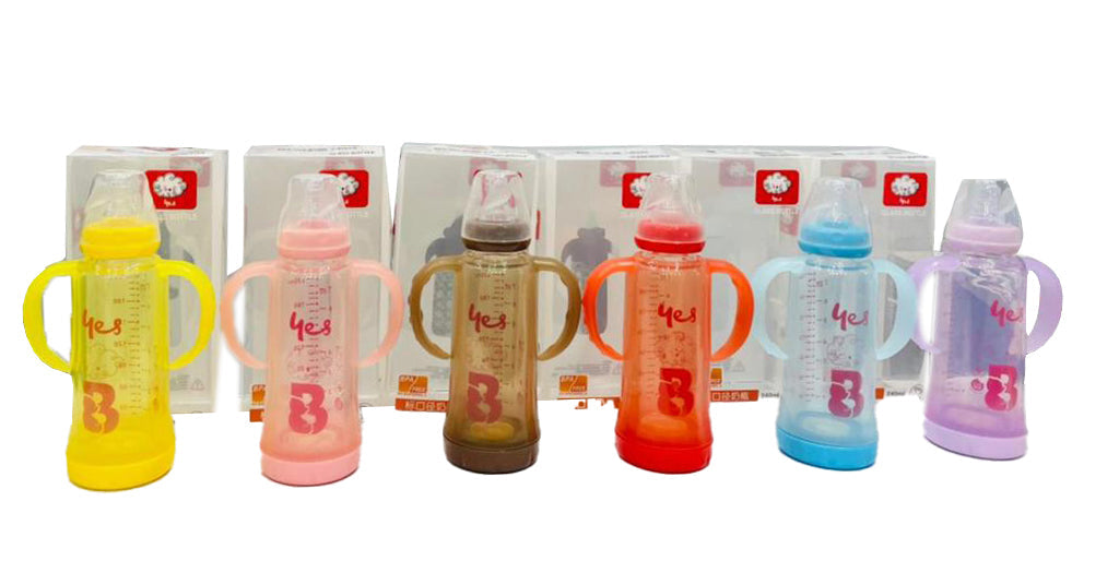YES Baby Premium Finest 240ml (8oz) Glass Feeder | Baby Discovery