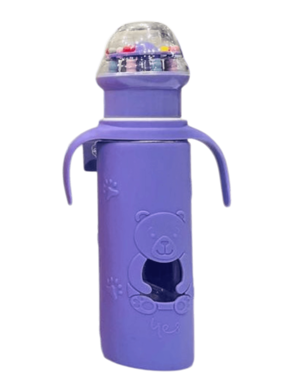 YES Baby Premium Teddy Bear 240ml (8oz) Glass Feeder | Baby Discovery