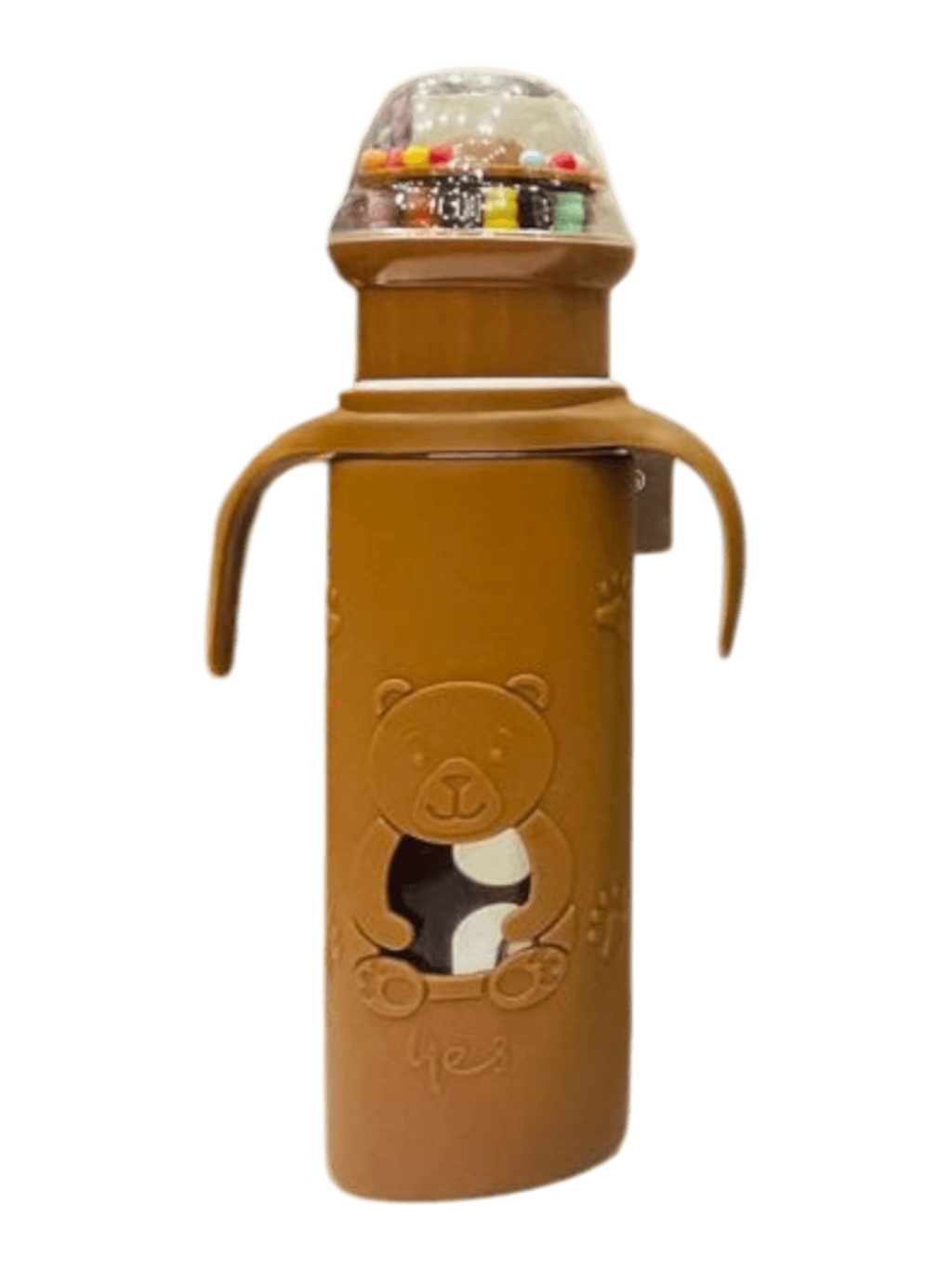 YES Baby Premium Teddy Bear 240ml (8oz) Glass Feeder | Baby Discovery