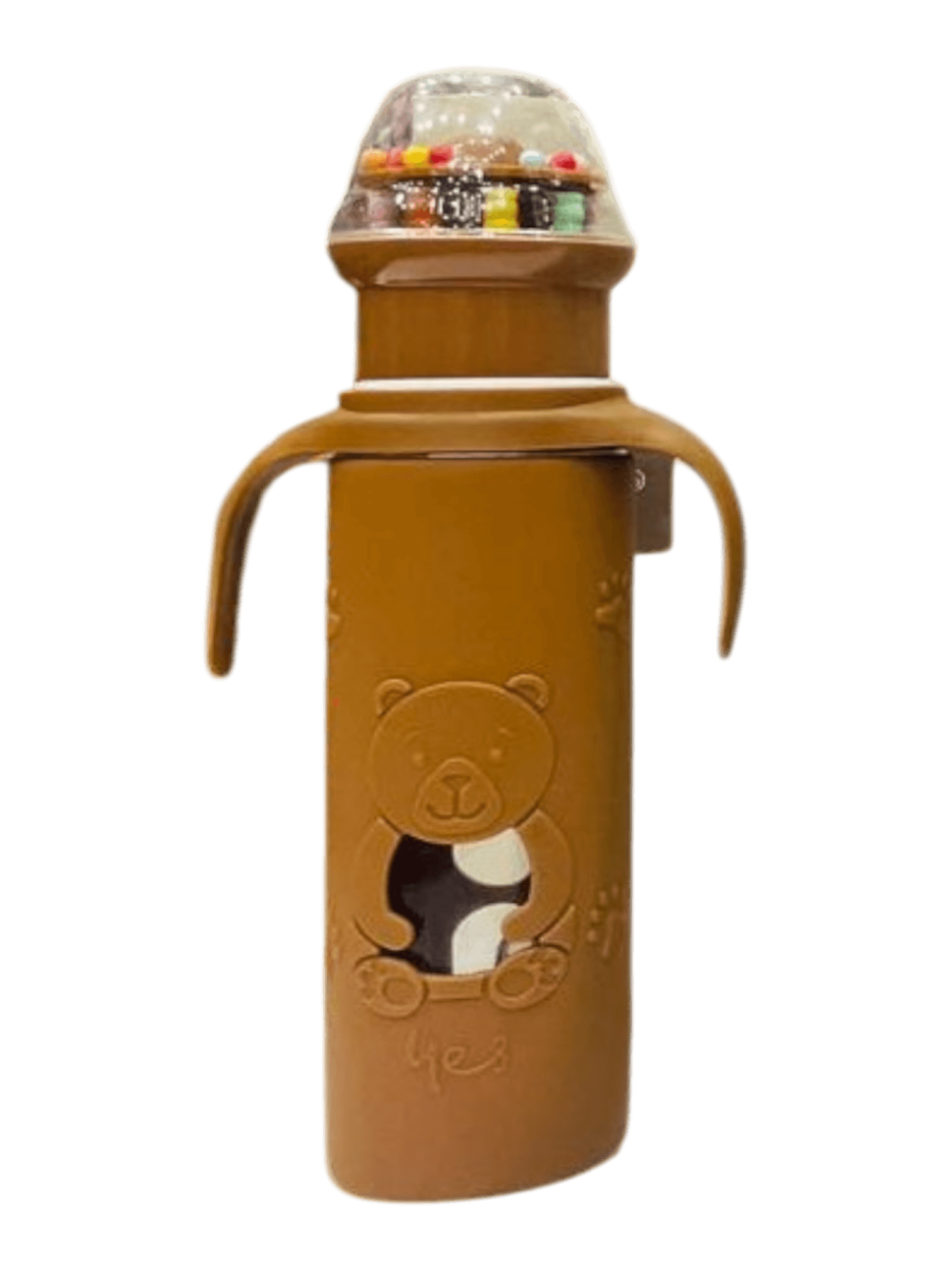 YES Baby Premium Teddy Bear 240ml (8oz) Glass Feeder | Baby Discovery