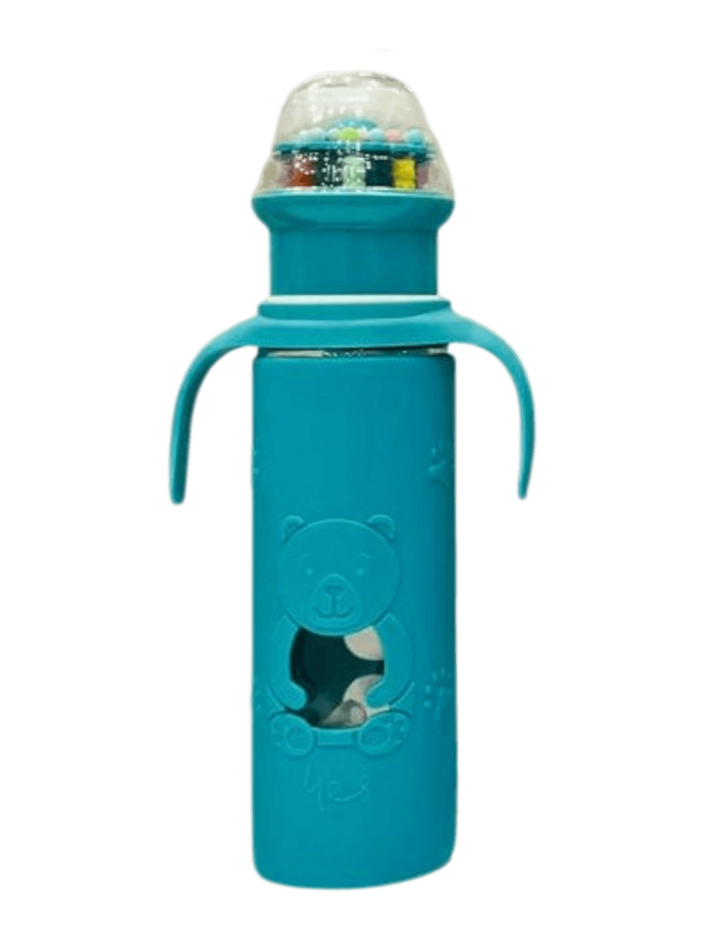YES Baby Premium Teddy Bear 240ml (8oz) Glass Feeder | Baby Discovery