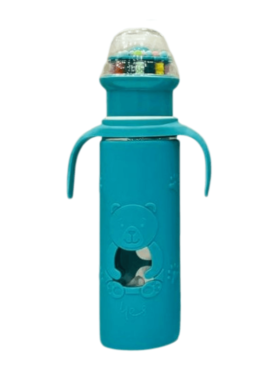 YES Baby Premium Teddy Bear 240ml (8oz) Glass Feeder | Baby Discovery