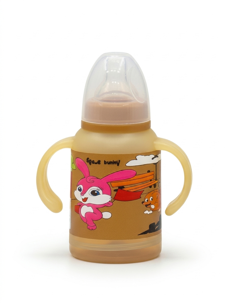 YES Baby Signature Rabbit 120ml (4oz) Glass Feeder | Baby Discovery
