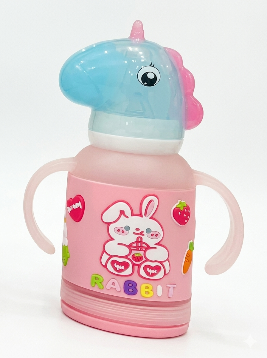 YES Baby Signature Unicorn Shape Cap Series 120ml (4oz) Glass Feeder | Baby Discovery
