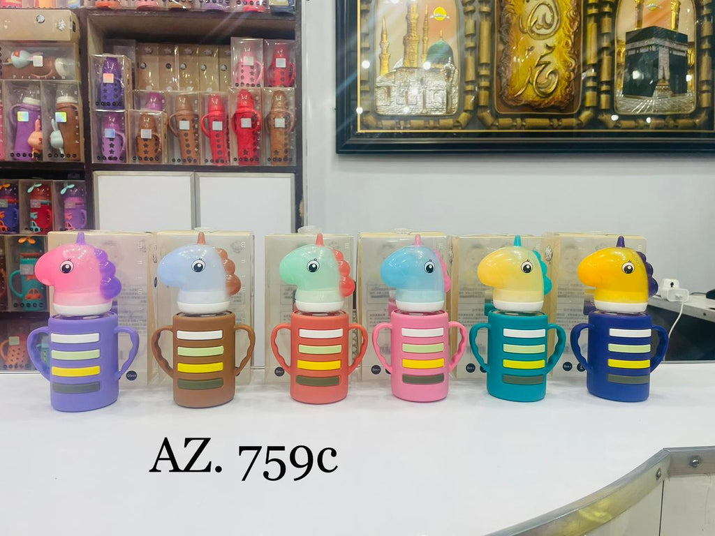 YES Baby Signature Unicorn Shape Cap Series 120ml (4oz) Glass Feeder | Baby Discovery