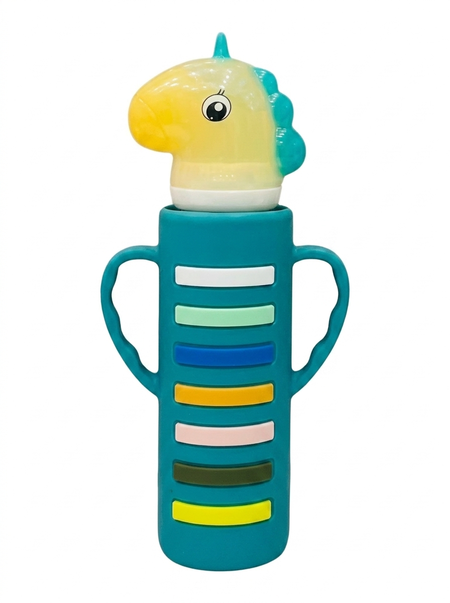 YES Baby Signature Unicorn Shape Cap Series 240ml (8oz) Glass Feeder | Baby Discovery