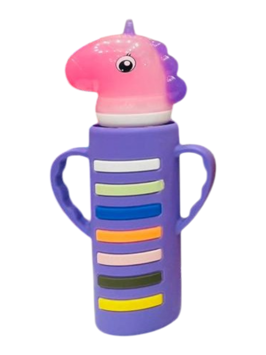 YES Baby Signature Unicorn Shape Cap Series 240ml (8oz) Glass Feeder | Baby Discovery
