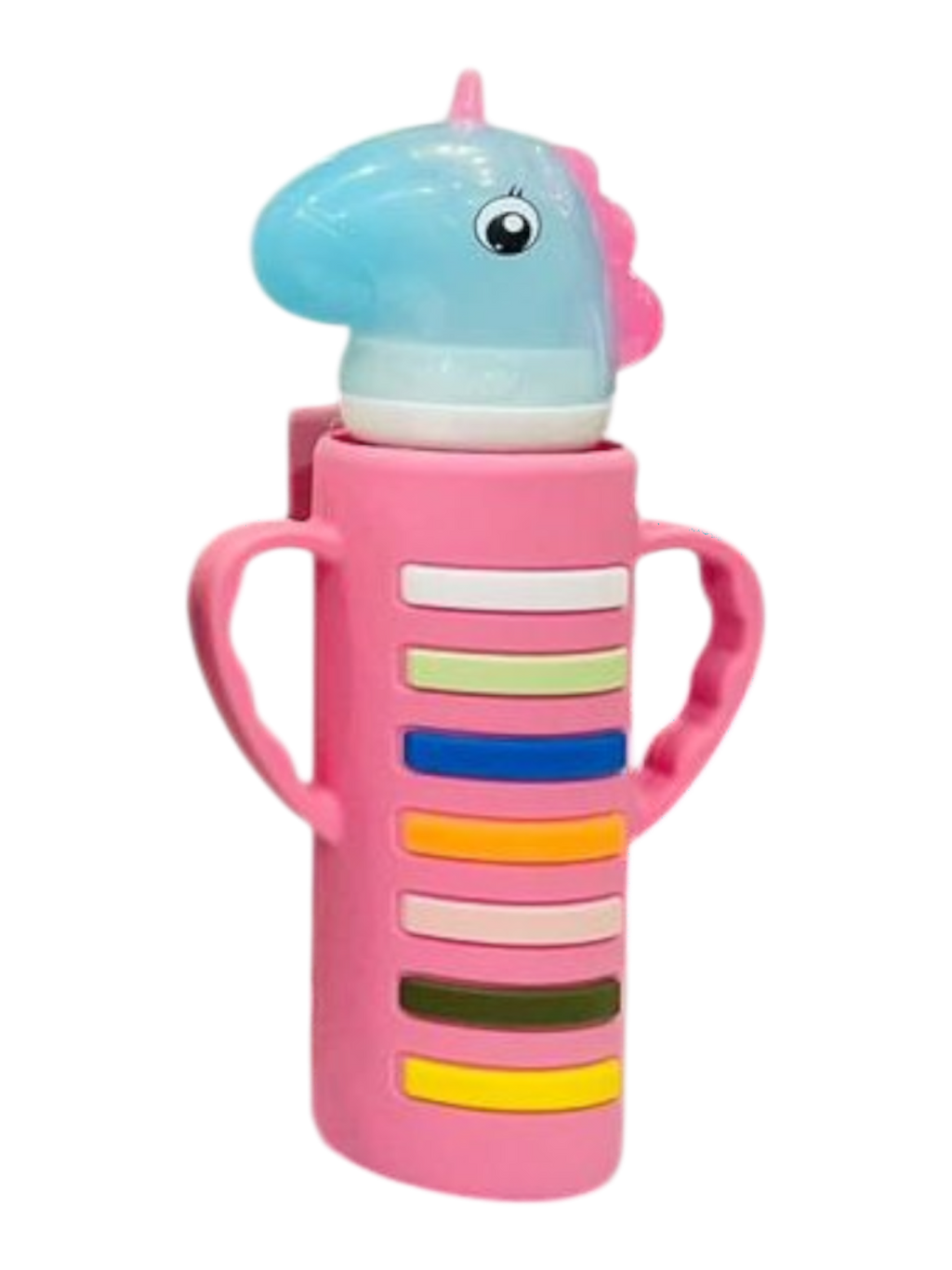 YES Baby Signature Unicorn Shape Cap Series 240ml (8oz) Glass Feeder | Baby Discovery
