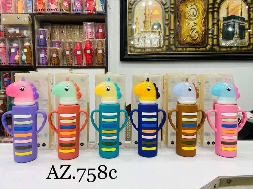 YES Baby Signature Unicorn Shape Cap Series 240ml (8oz) Glass Feeder | Baby Discovery