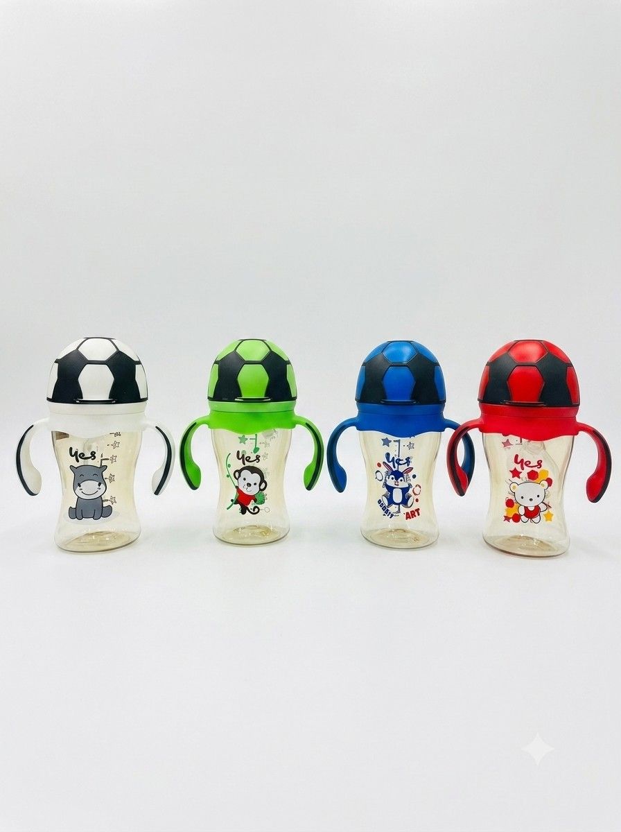 YES Baby Elite Football Theme 180ml (6oz) PPSU Feeder | Baby Discovery