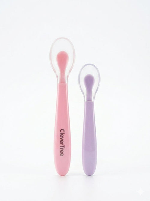 Baby Soft-Tip Silicone Feeding Double Spoon | Baby Discovery