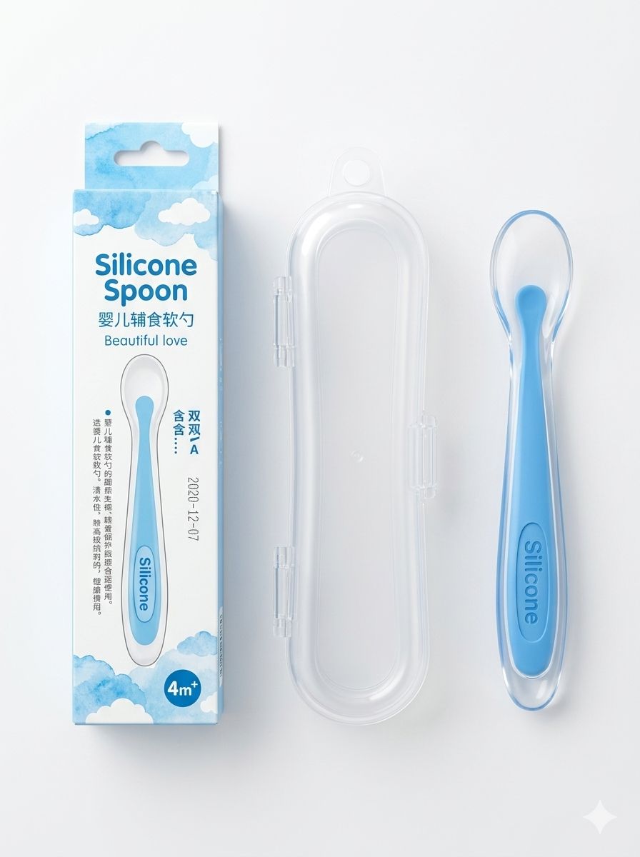 Baby Soft-Tip Silicone Feeding Spoon | Baby Discovery