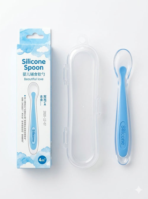 Baby Soft-Tip Silicone Feeding Spoon | Baby Discovery