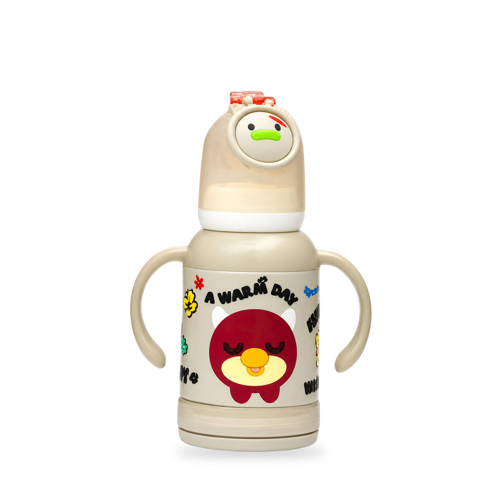 YES Baby Glass Feeder 120ml with Plastic Cover | Baby Discovery