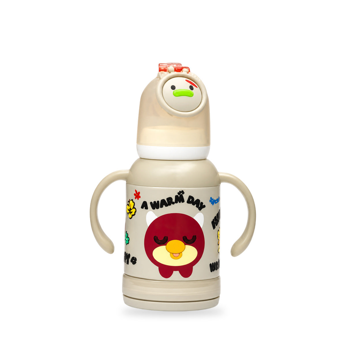 YES Baby Glass Feeder 120ml with Plastic Cover | Baby Discovery
