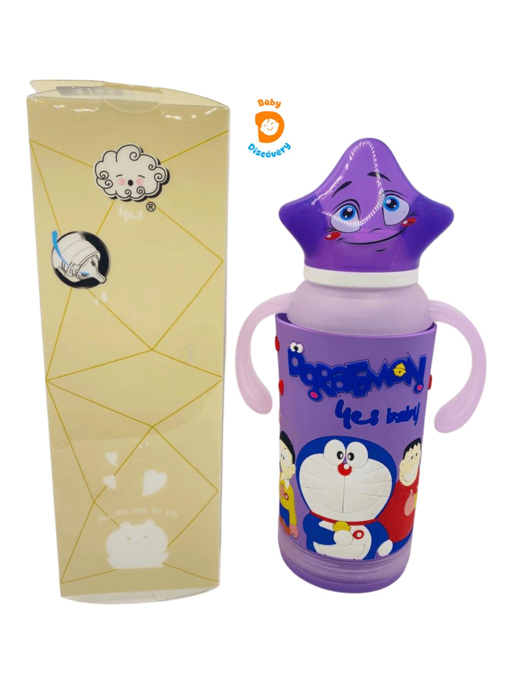 YES Baby Elite Star Shape Cap Series Glass Feeder 210ml/7oz | Baby Discovery