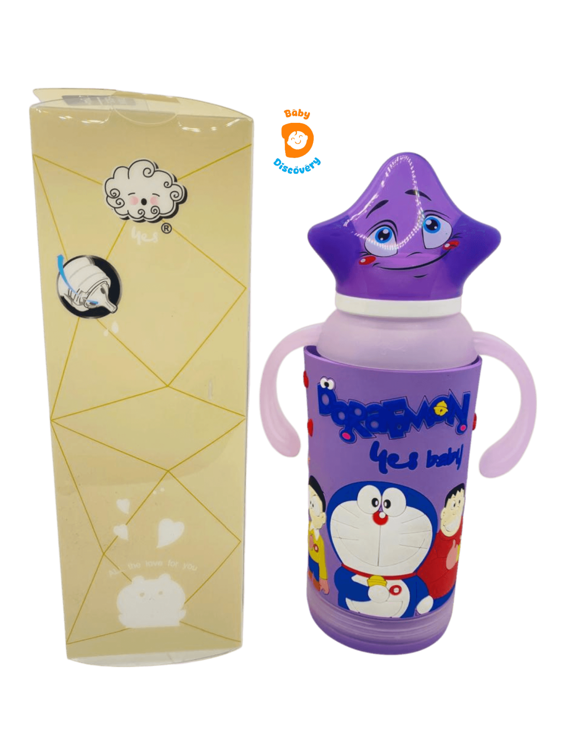 YES Baby Elite Star Shape Cap Series Glass Feeder 210ml/7oz | Baby Discovery