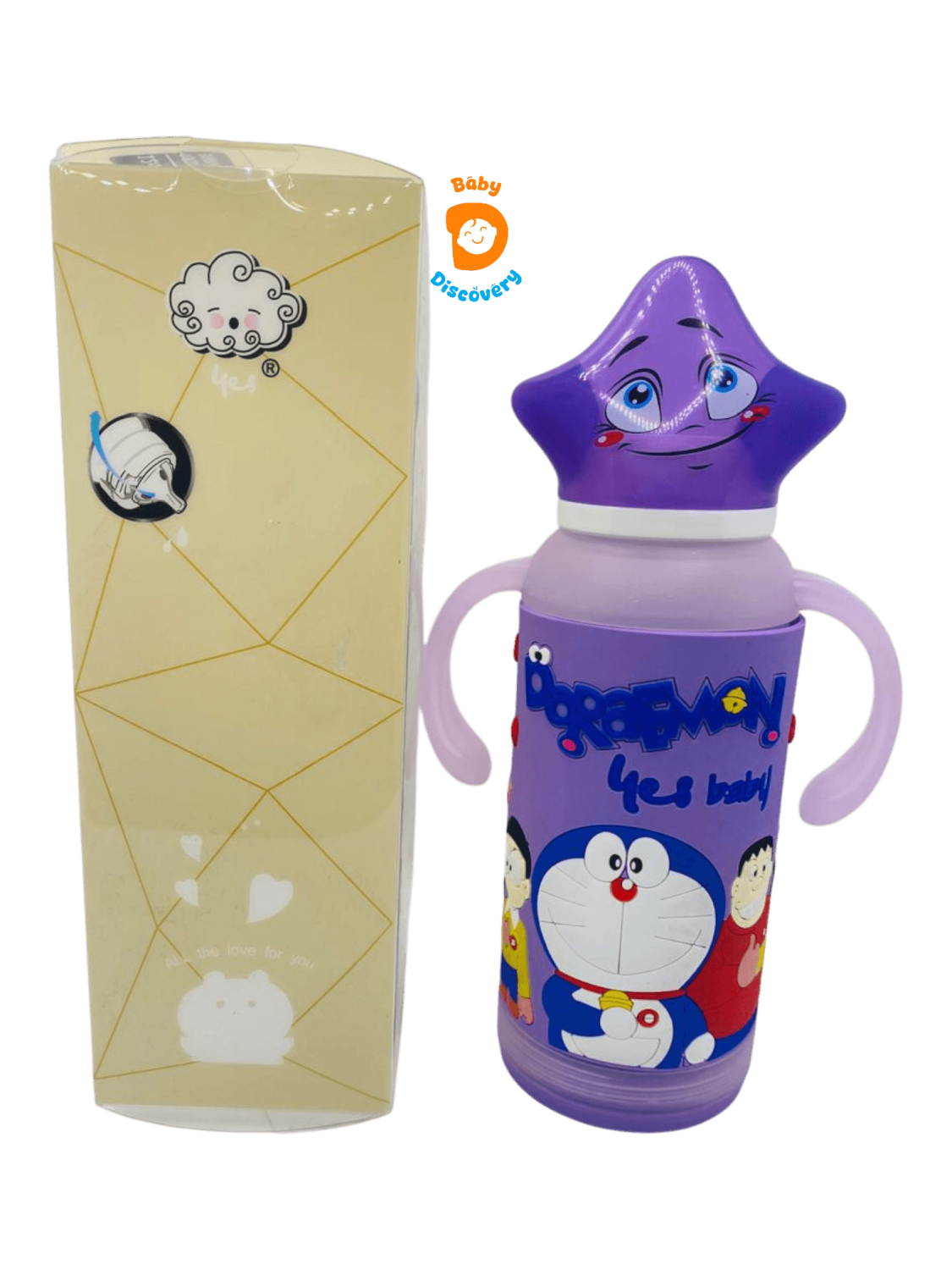 YES Baby Elite Star Shape Cap Series Glass Feeder 210ml/7oz | Baby Discovery